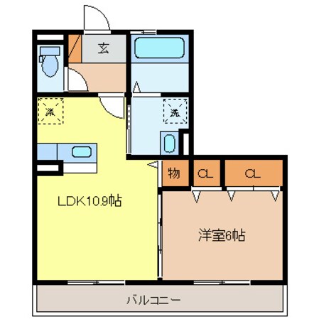 ラ・シャストIIIの物件間取画像